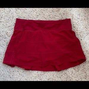Lululemon Pace Rival skirt with spandex
